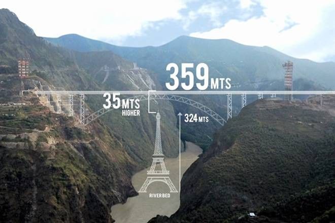 The Chenab Bridge: The tallest railway bridge in India and the World
